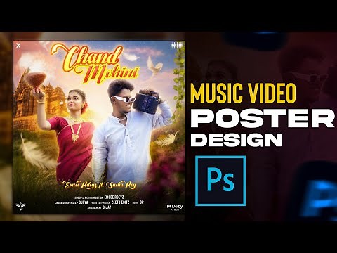 How to Make Song POSTER Design in PHOTOSHOP | Music Video Poster Step by Step in HINDI