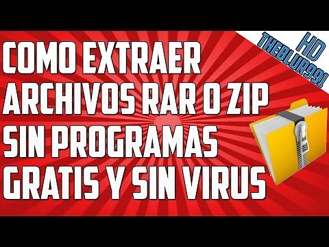 Como extraer un archivos rar o zip sin programas