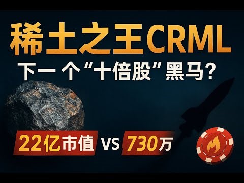 稀土之王CRML：下一个‘十倍股’黑马？ ｜MP Materials、CRML 、 USAR