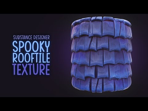 Substance Designer Stylised ROOF PBR texture for Games | Seamless texture | Tileable PBR texture