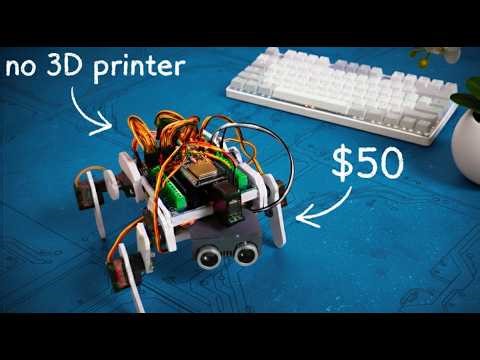 Build Your Own DIY Robot Dog — No 3D Printer Needed!