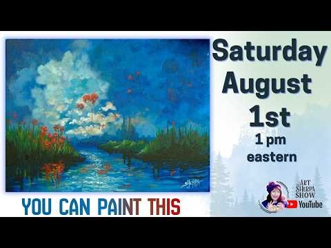 Fantasy Landscape | Easy Begining Acrylic Step by Step