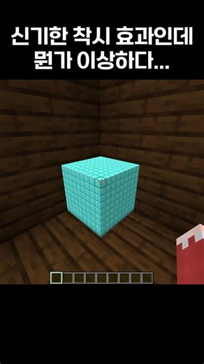 신기한 착시 효과인데 뭔가 이상하다...#shorts #minecraft #minecraftmemes