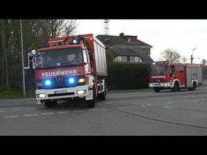 [Gefahrgutunfall im Emder Hafen] Einsatzfahrten HWB , Gefahrgutgruppe FF Larrelt und Stadtmitte