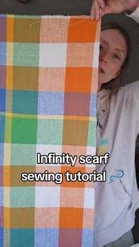 Infinity scarf sewing tutorial #jennsews #sewingtutorial #beginnersewing
