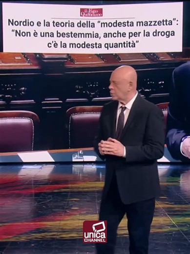 Nordio; modest bribe, even for drugs there is a modest amount