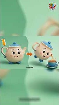 🫖 I'm a Little Teapot 🎵 | Classic Nursery Rhyme for Kids | Sing Along with 3K Kidz