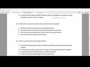 Sample Questions of ITIL 4 Axelos Foundation Exam by 1WorldTraining.com