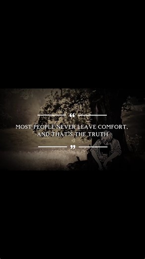 Most people never leave comfort