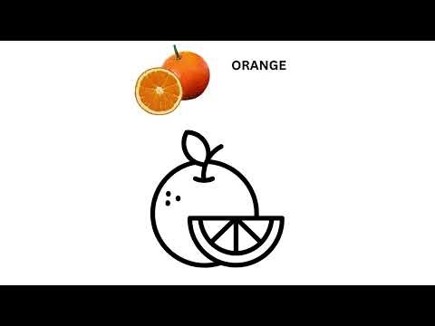 educational fruit colouring book