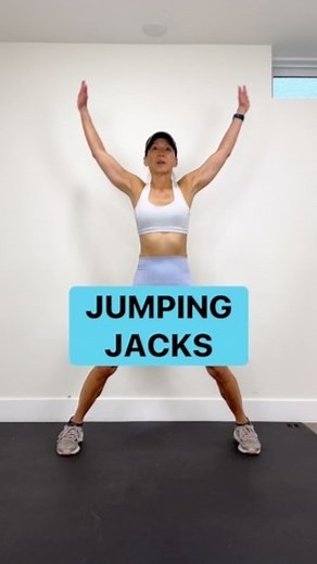 Cindy Yu | Online Trainer | Jumping jacks are a fun way to get your heart rate up! It only takes a few secs and here are some variations for you to try and I included... | Instagram