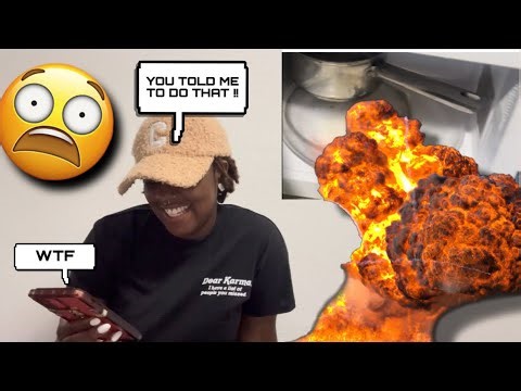EXPLODING MICROWAVE PRANK ON DAD *HILARIOUS*