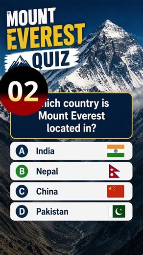 🏔️ Can You Answer This Mount Everest Quiz? #shorts