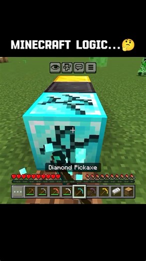 MINECRAFT LOGIC...🤯#minecraft #trends #audio #shorts