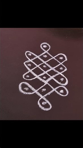 #Daily Kolam #easy muggulu for beginners #sikkukolam #kampikolam #pullikolam