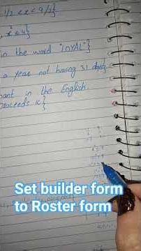 set builder form to Roster form (sets) #sets #setbuilderform #rosterform #shorts