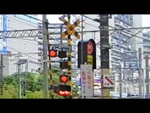 【踏切】【故障シーンあり】東武東上線・JR川越線 変な音で開かずの踏切 (Railroad crossing in Japan)