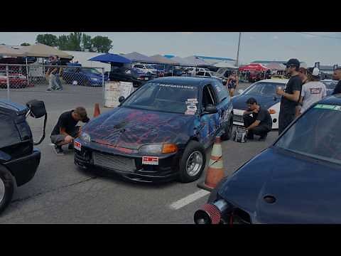 ULTIMATE drag racing honda civic Assetto Corsa simulation.