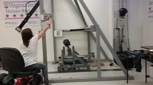 Pendulum Impact Test. Headgear: Traditional Model. Location: Back