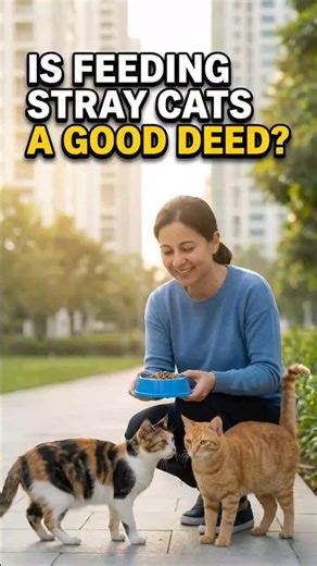 is feeding stray cats a good deed #cats