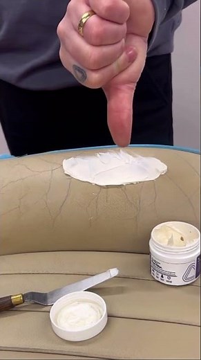 How to apply flexi filler correctly to cracked leather