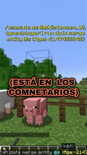 Como tener animales bebes en Minecraft para siempre #minecraft #comandos