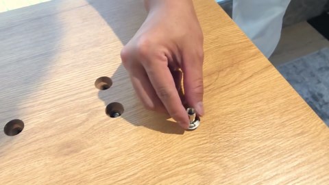 Dining Table Set for 4-6 People, 46 Inch Modern MDF Oak Kitchen Table with 4 Faux Leather Chairs, Rectangular Dining Room Table Set for Home, Small Spaces, Breakfast Nook (Oak Table + 4 Brown Chairs)