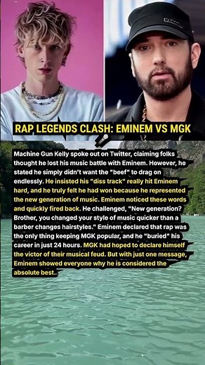 Rap Legends Clash: Eminem vs MGK 🎤