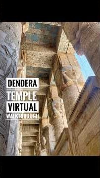Walking Through the Temple of Hathor at Dendara