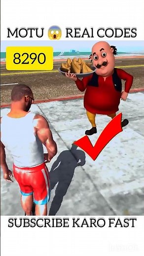 Motu - in Indian Bike Driving 3d 🔥 | Real Codes 💯 #indianbikedriving3d