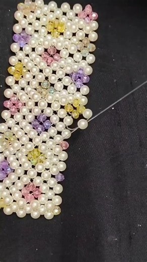 pattern pearl bag 😇🥰💎|#shorts #smallbusinessindia #bag #purse #pearlbag #beadedbag