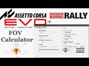 How to use the correct FoV for RBR and Assetto Corsa