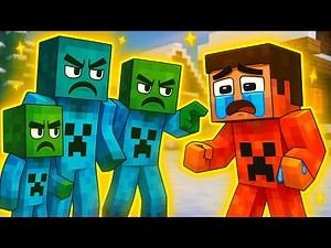 Kind Zombie ICE Family vs Evil Herobrine Fire 😱 | Minecraft Animation