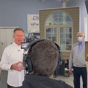 Filmed some new commercials with a terrific crew for Gilkey Windows. The guy in the mask is Mike Gilkey, I think he just wanted to make sure I got it right? They make and install terrific windows and doors. @limelitevideos #gilkeywindows @housesmarts www.Gilkey.com | Lou Manfredini