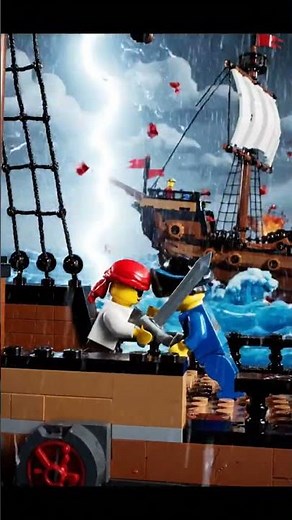 Epic LEGO Pirates Duel on Stormy Seas ⚔️ Adventure Stop Motion Animation