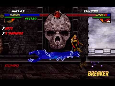 Mortal Kombat - Defesores da Terra - M.Bison ( link para dawnload ) - Playthrough mode!