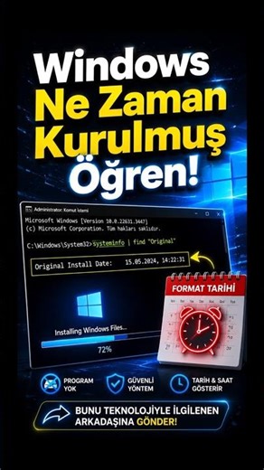 Bilgisayarın Format Tarihini Öğrenmenin Gizli Yolu