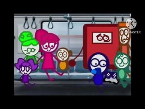 Pencilmation - Pencilmate and friends are at the subway bus scene (x2)