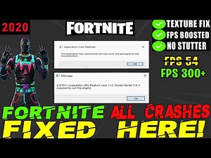 A d3d11-compatible gpu (feature level 11.0 shader model 5.0) is required to run the engine Fortnite