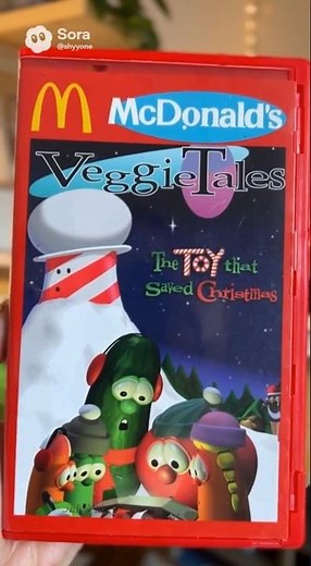 Veggietales The Toy That Saved Christmas 1996 VHS! (McDonald's Exclusive!) (Print Out And Released)