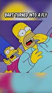 Bart from the Simpsons turned into a fly