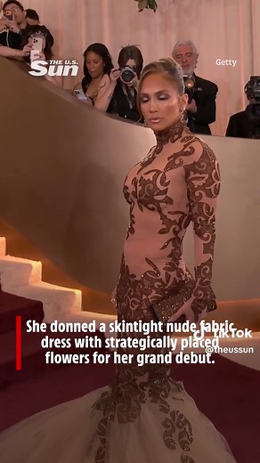 Jennifer Lopez wows with sheer gown and updo at Golden Globes #goldenglobes #jenniferlopez #jlo