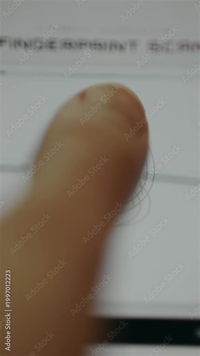 Fingerprint scanning, circular sampling to identify an individual