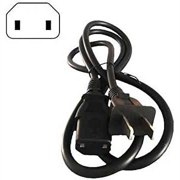 6FT 2 Prong AC Power Cord Cable Compatible Sony PS4 Pro Playstation 4 Pro, Xbox One,