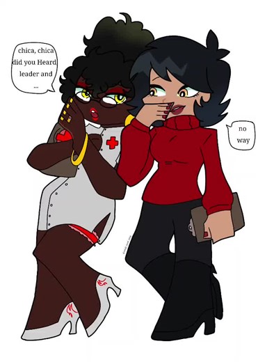 Panty and Stocking Inspired Art featuring Diane and Odette