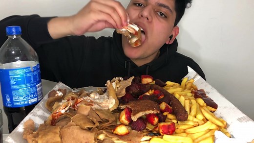 Ramadan Mukbang ASMR with Pakistani and Turkish Doner Kebab | Foodie TikTok