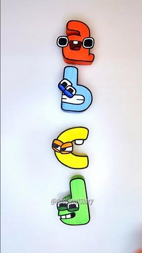 Paper Alphabet Lore abcd 😍
