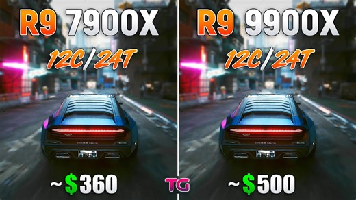 Ryzen 9 9900X vs Ryzen 9 7900X - Test in 10 games