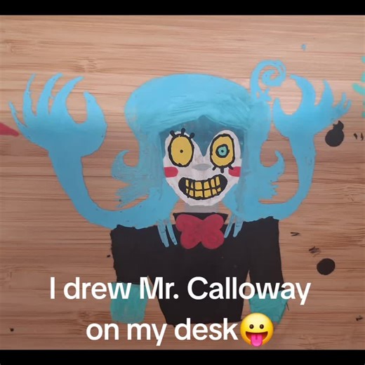 Drawing Mr. Calloway on My Desk