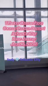 Winter Storm Fern hits Atlantic City, New Jersey 🇺🇸 30 degrees and snowing and windy Jan 25, 2026 #indyatlanticcity Indy 💙 Atlantic City | Indy Atlantic City